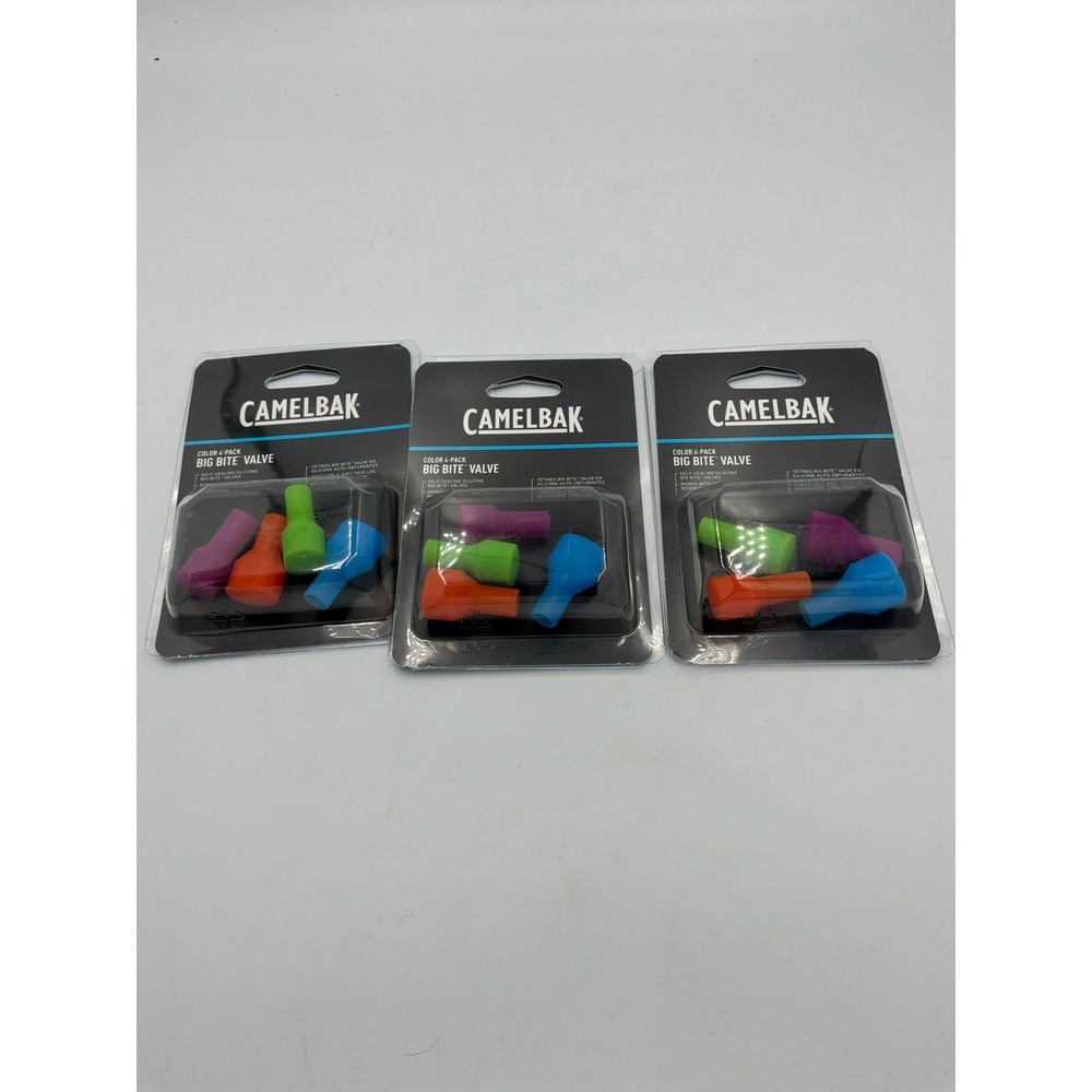 CamelBak Big Bite Valve Replacement Mouthpieces 12 Pc Multi-Color 3x 4-Pack